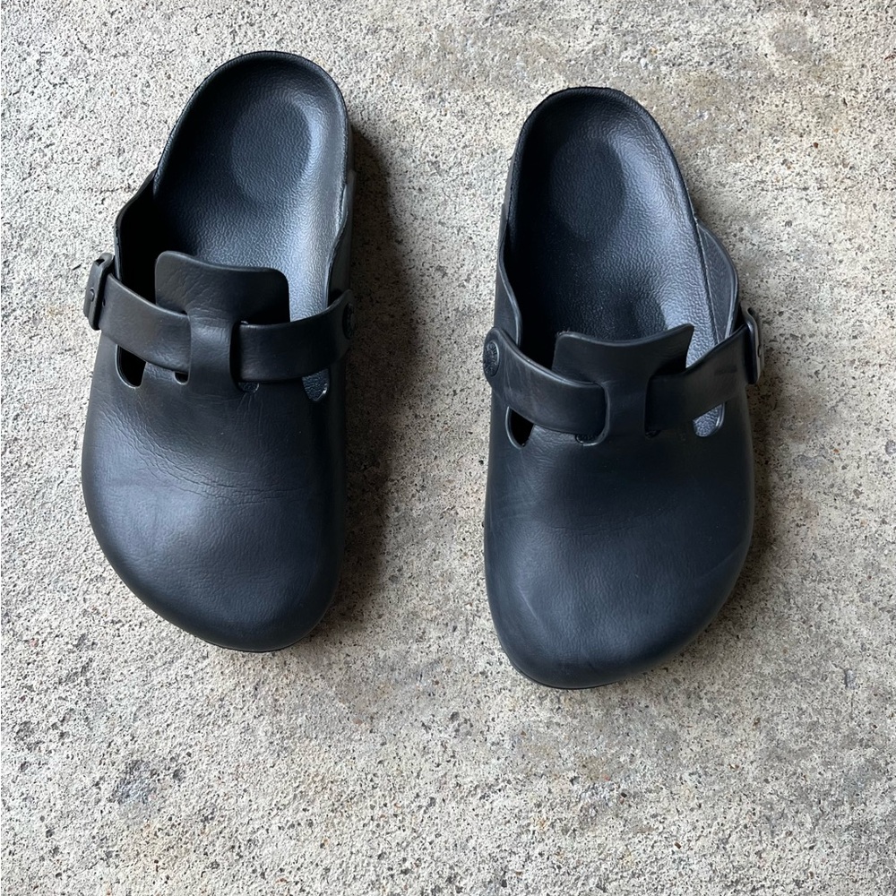 Birkenstock Black Slip-On Clog Sandals